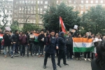 pulwama attack, protest pakistan commission london, indians protest in london over pulwama terror attack, Inidan