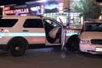 both the officers were taken to hospital and were released overnight., While responding to shooting, 2 police officers injured in crash, Stroger hospital both the officers were taken to hospital and were released overnight., While responding to shooting, 2 police officers injured in crash, Stroger hospital