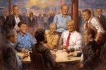 interview, Leslie Stahl, trump mocked over white house painting, Coke