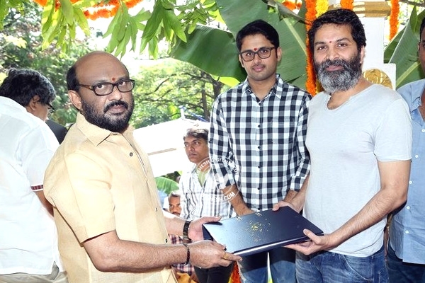 Trivikram - Nithin Film Launched},{Trivikram - Nithin Film Launched