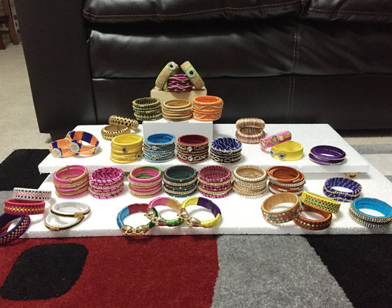 Bangles and ear rings for sale